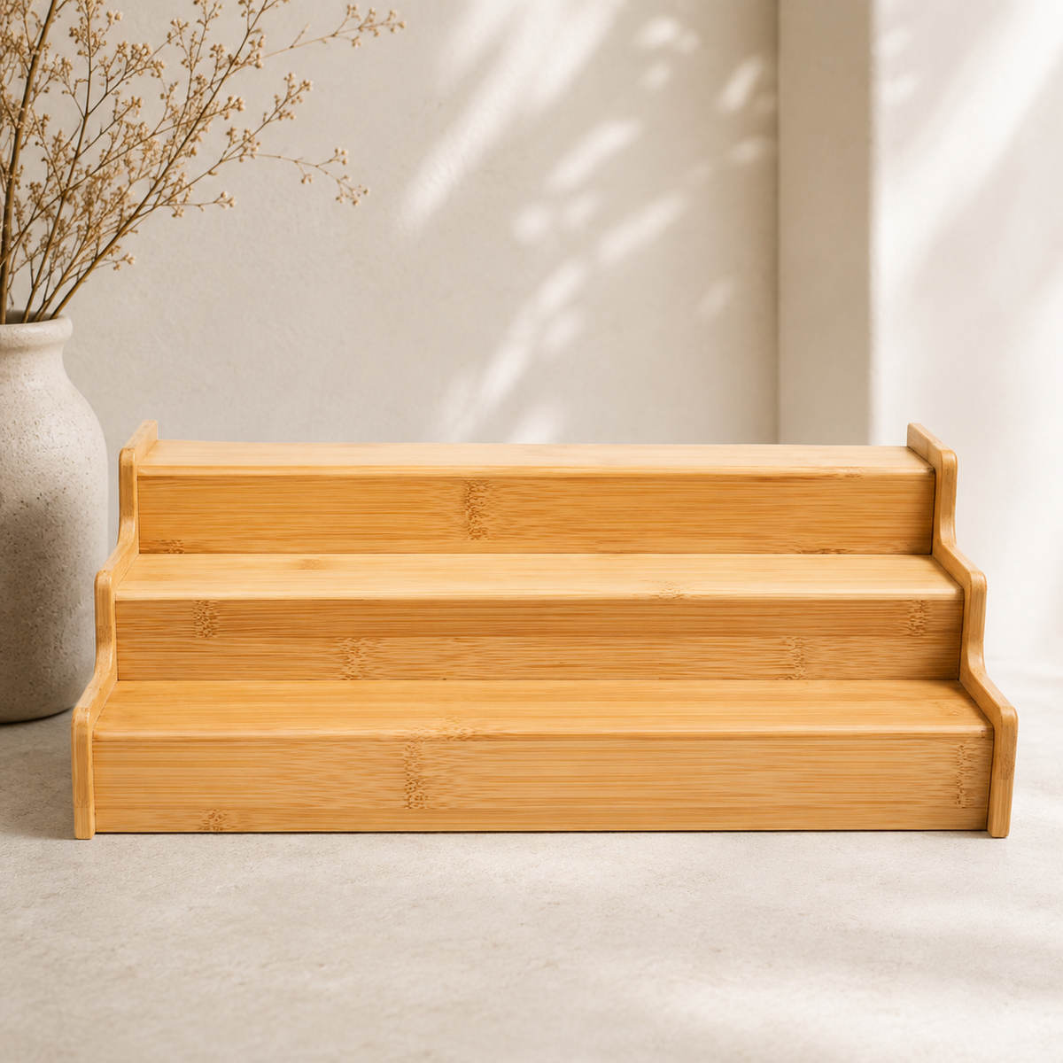 Expandable Bamboo 3-Tier Spice Rack