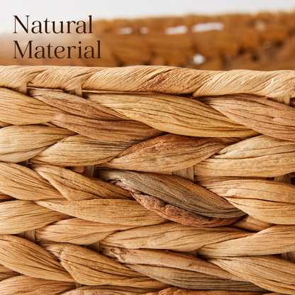Woven Hyacinth Organizer Basket