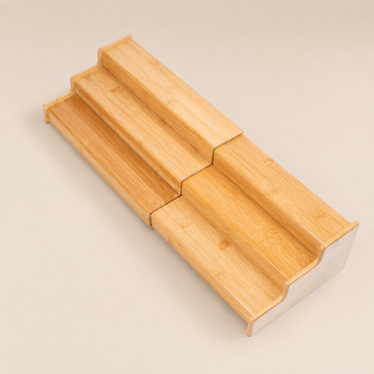 Expandable Bamboo 3-Tier Spice Rack