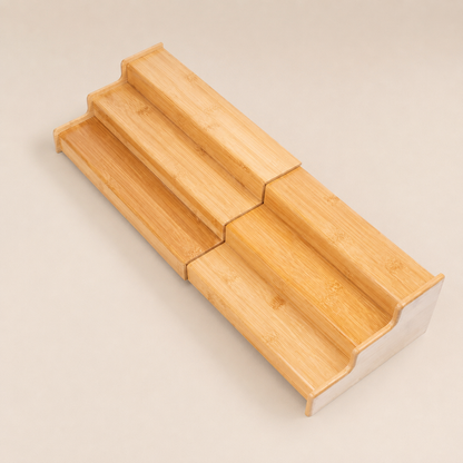 Expandable Bamboo 3-Tier Spice Rack
